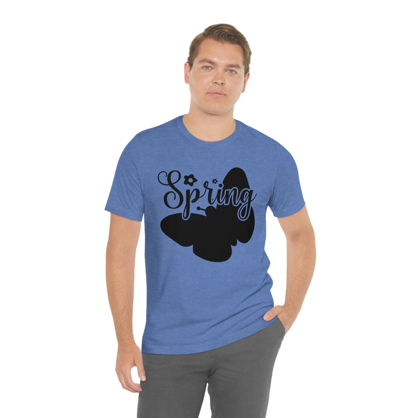 Butterfly Silhouette Spring Unisex Jersey Short Sleeve Tee