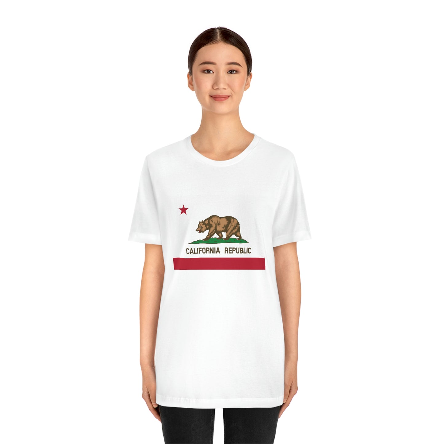 California Flag Unisex Jersey Short Sleeve Tee Tshirt T-shirt