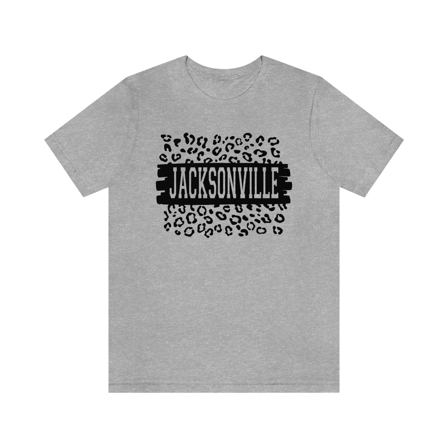 Jacksonville Leopard Print Florida Short Sleeve T-shirt