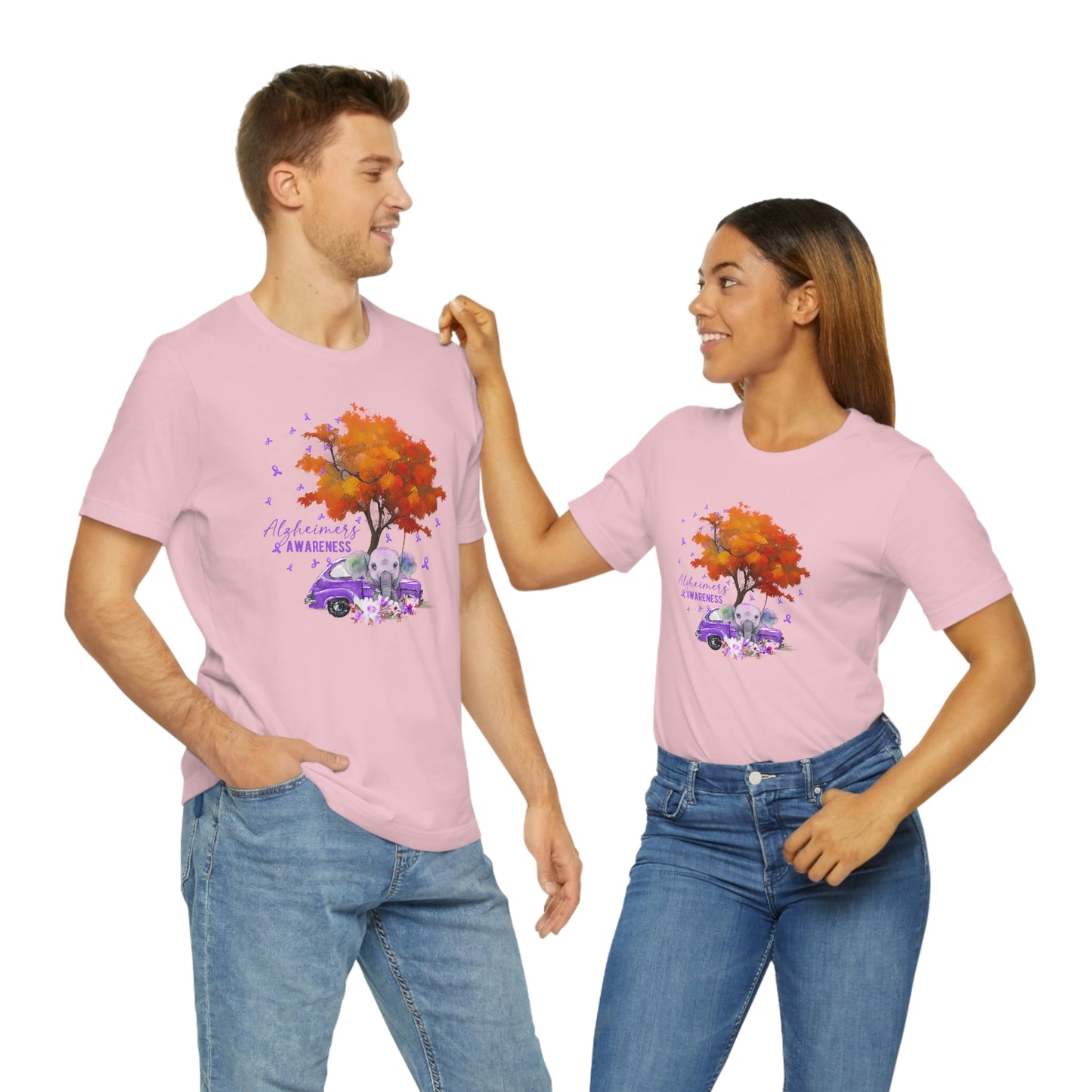 Alzheimer's Awareness Print Unisex Jersey Short Sleeve Tee