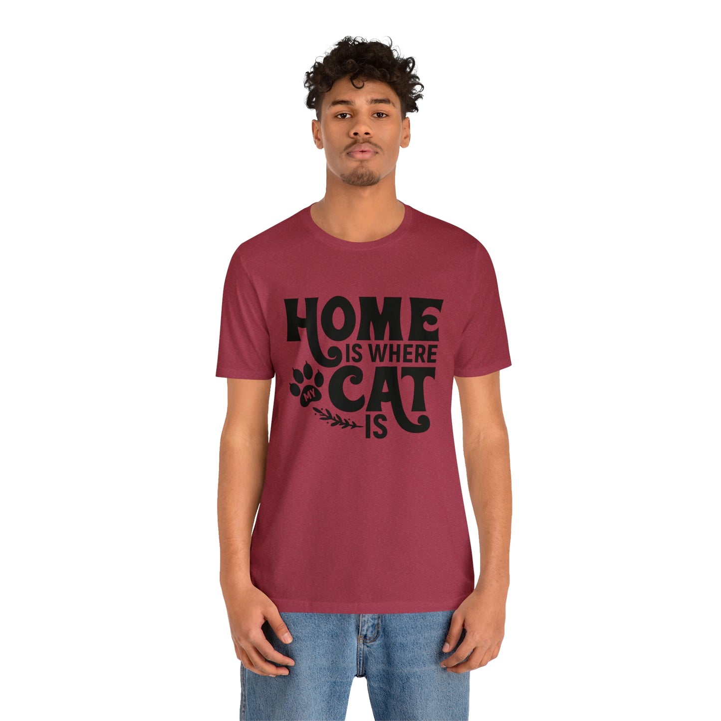 Home is Where My Cat Is Short Sleeve T-shirt