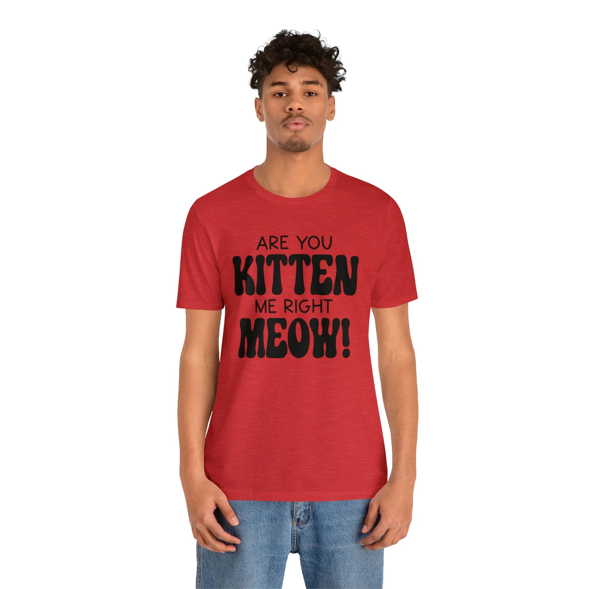 Are You Kitten Me Right Meow Short Sleeve T-shirt