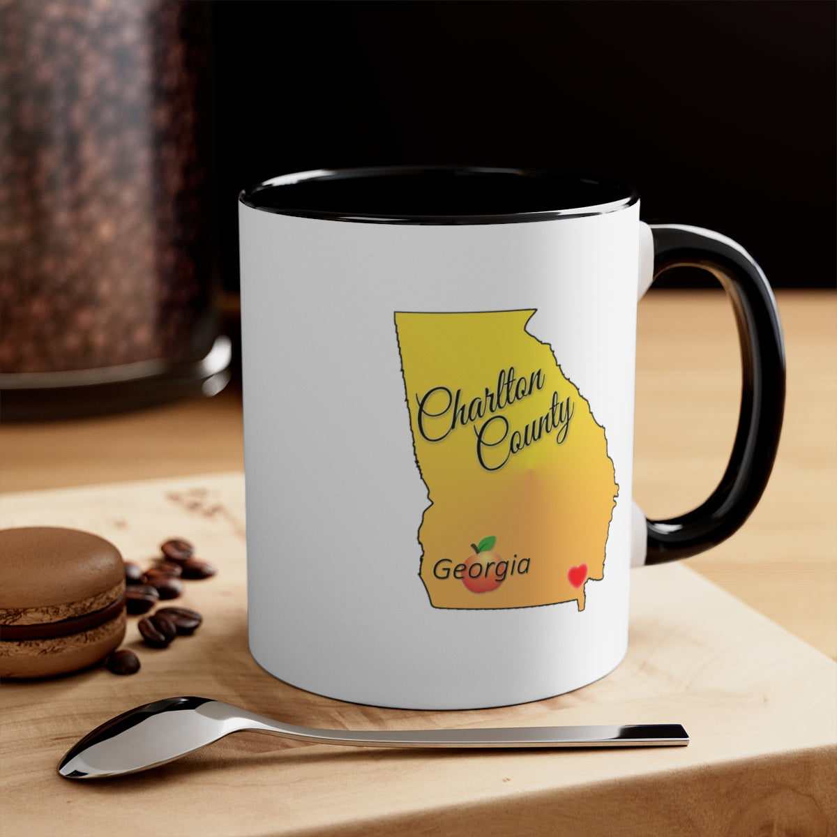 Charlton County Georgia Accent Coffee Mug, 11oz
