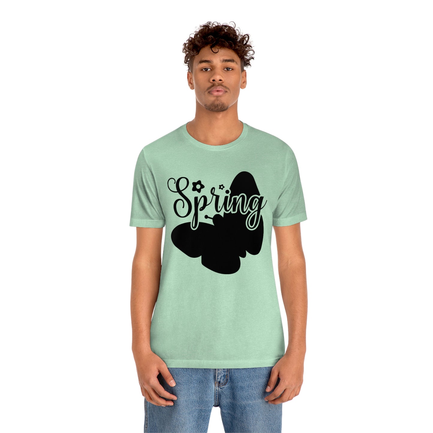 Butterfly Silhouette Spring Unisex Jersey Short Sleeve Tee