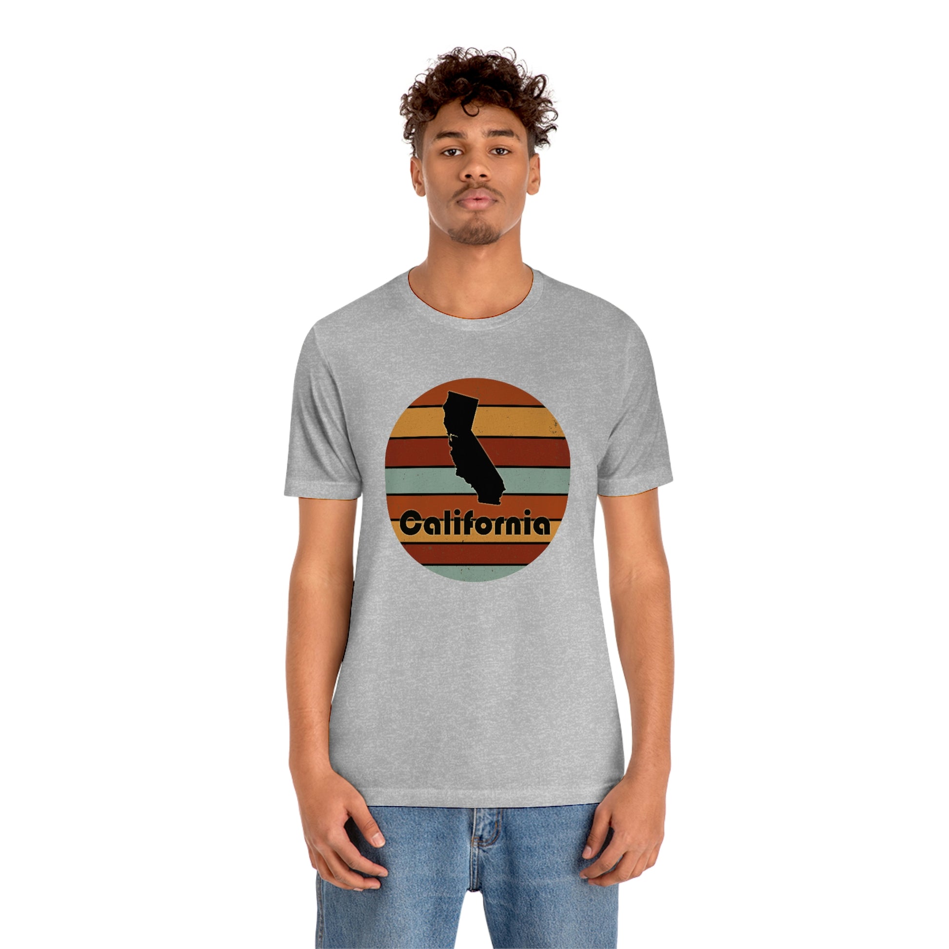 California Retro Sunset Unisex Jersey Short Sleeve Tee Tshirt T-shirt