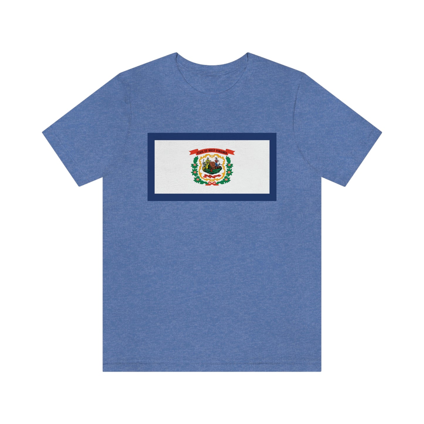 West Virginia Flag Unisex Jersey Short Sleeve Tee Tshirt T-shirt