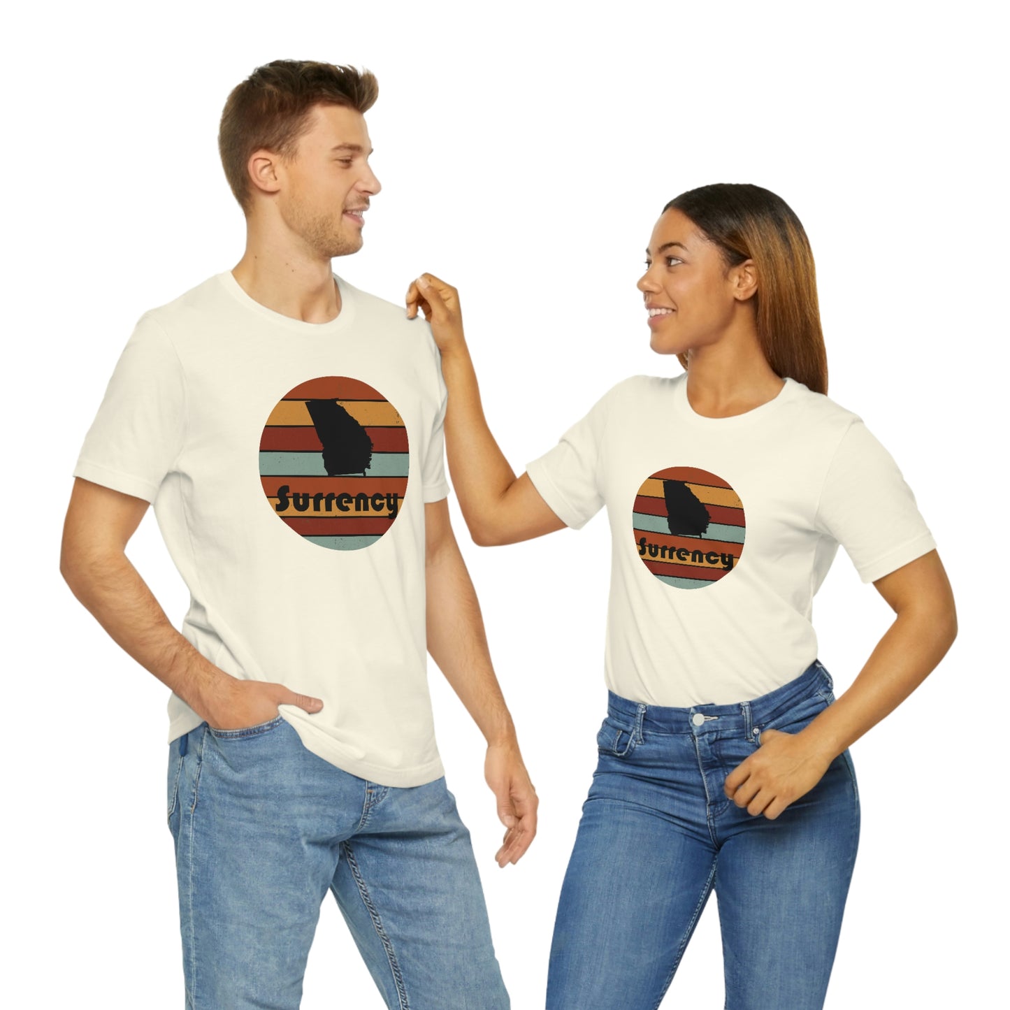 Surrency Georgia Retro Sunset Unisex Jersey Short Sleeve Tee Tshirt T-shirt