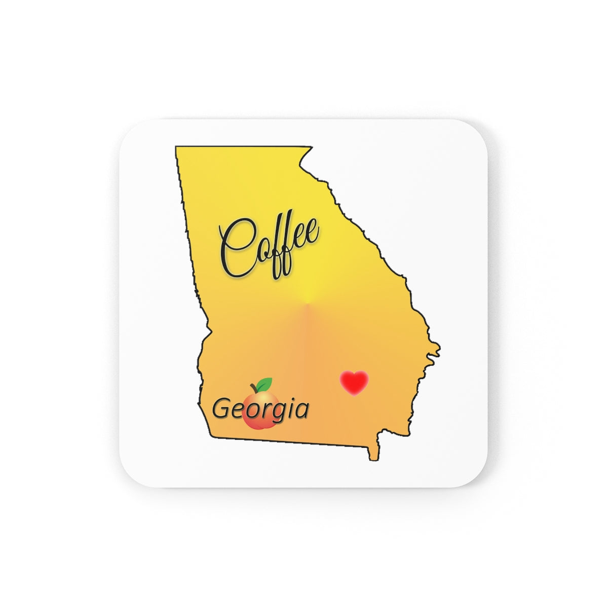 Coffee Georgia Corkwood Coaster Set