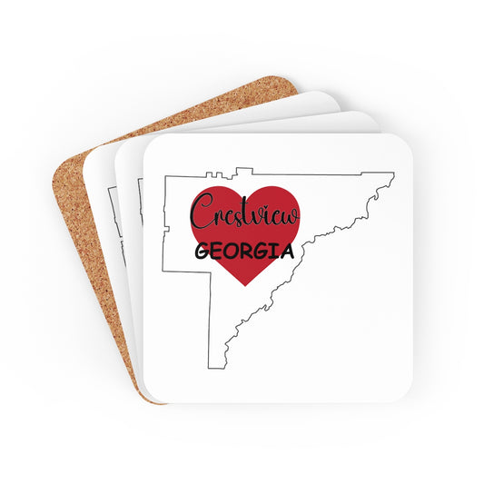 Crestview Georgia Corkwood Coaster Set