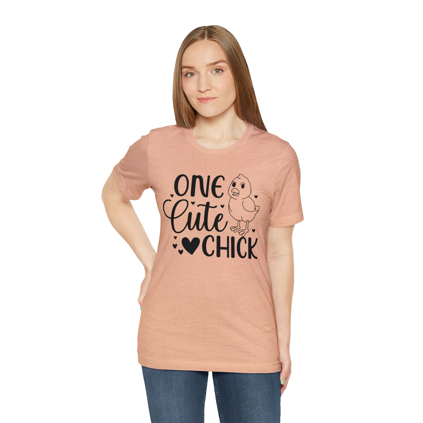 One Cute Chick Short Sleeve Chicken T-shirt