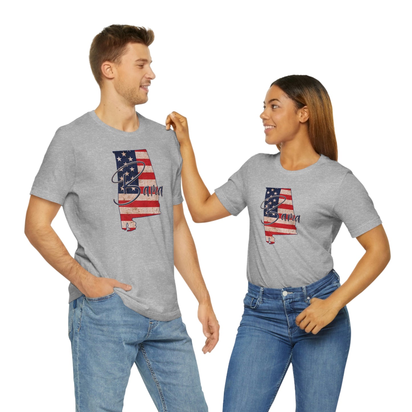 Alabama Bama Flag Unisex Jersey Short Sleeve T-shirt