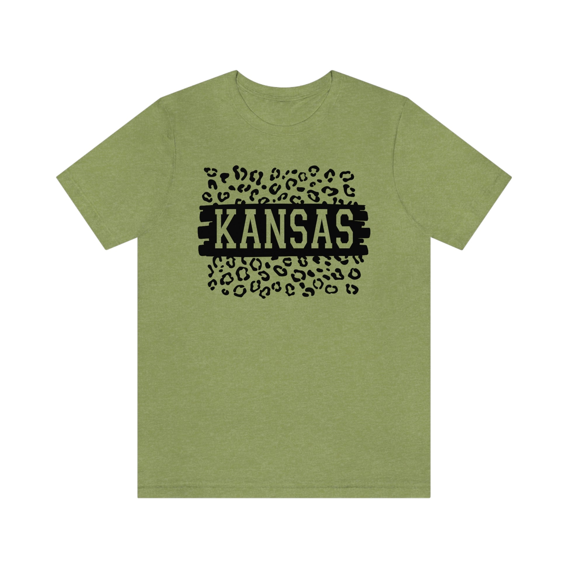 Kansas Leopard Print Short Sleeve T-shirt