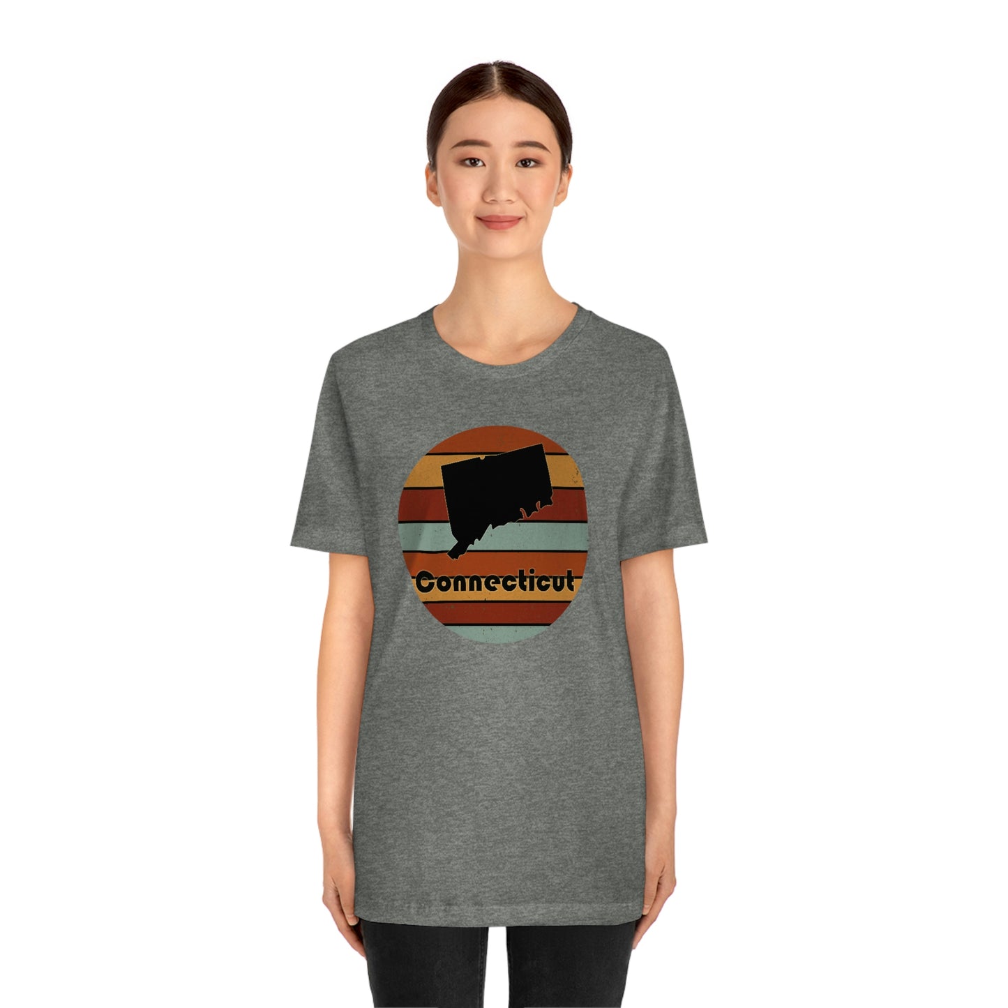 Connecticut Retro Sunset Short Sleeve  T-shirt