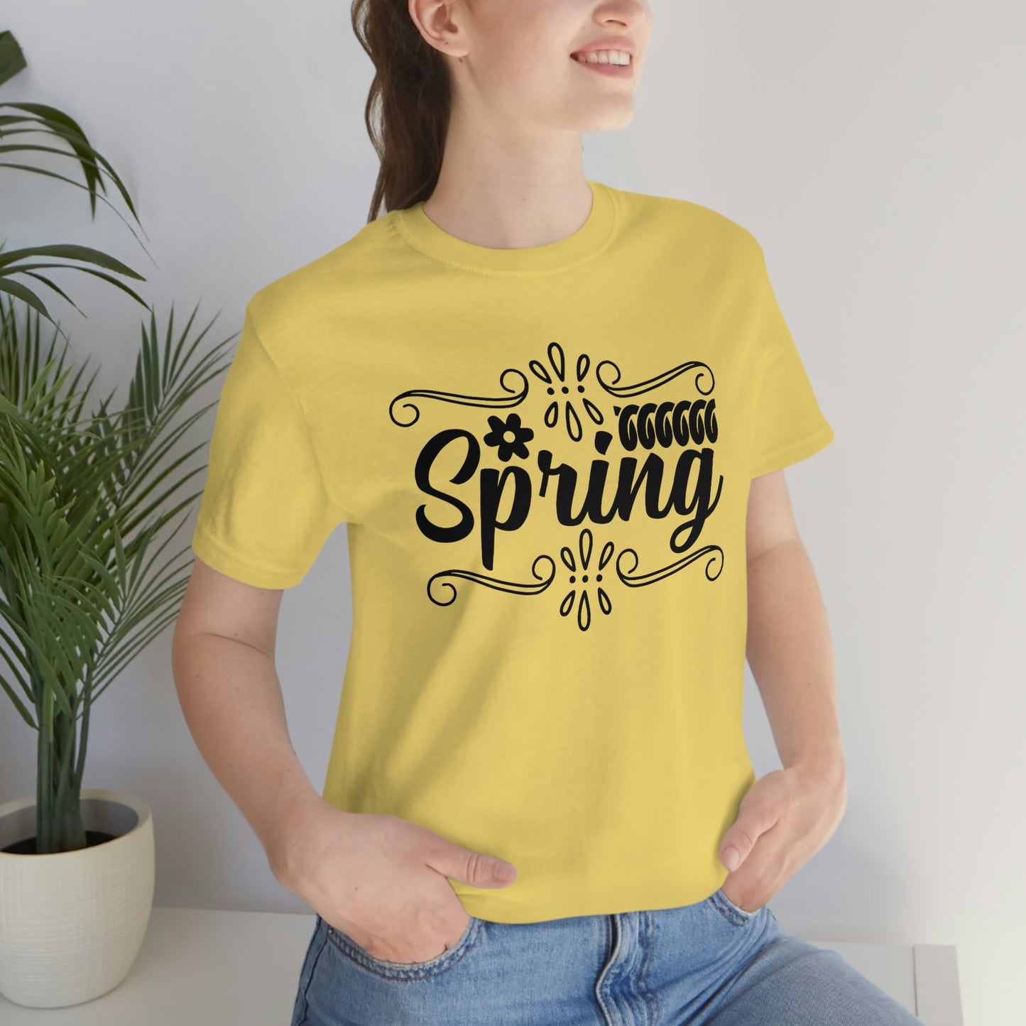 Spring with Frame Unisex Jersey Short Sleeve Tee