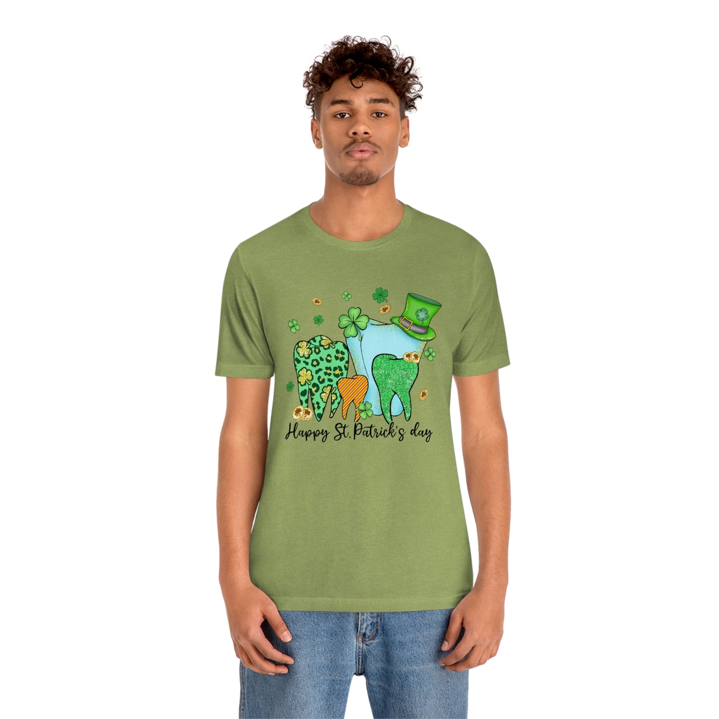 St. Patrick's Day Teeth Unisex Jersey Short Sleeve Tee