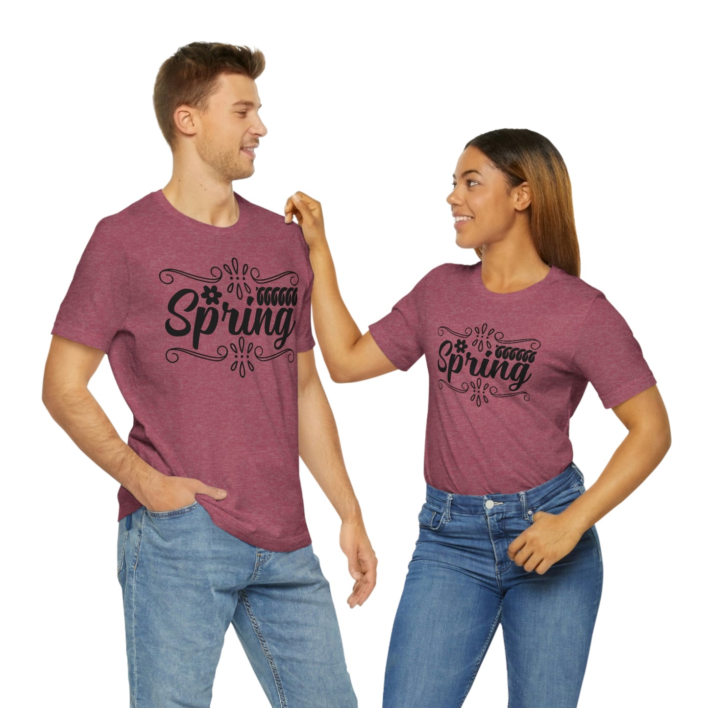 Spring with Frame Unisex Jersey Short Sleeve Tee