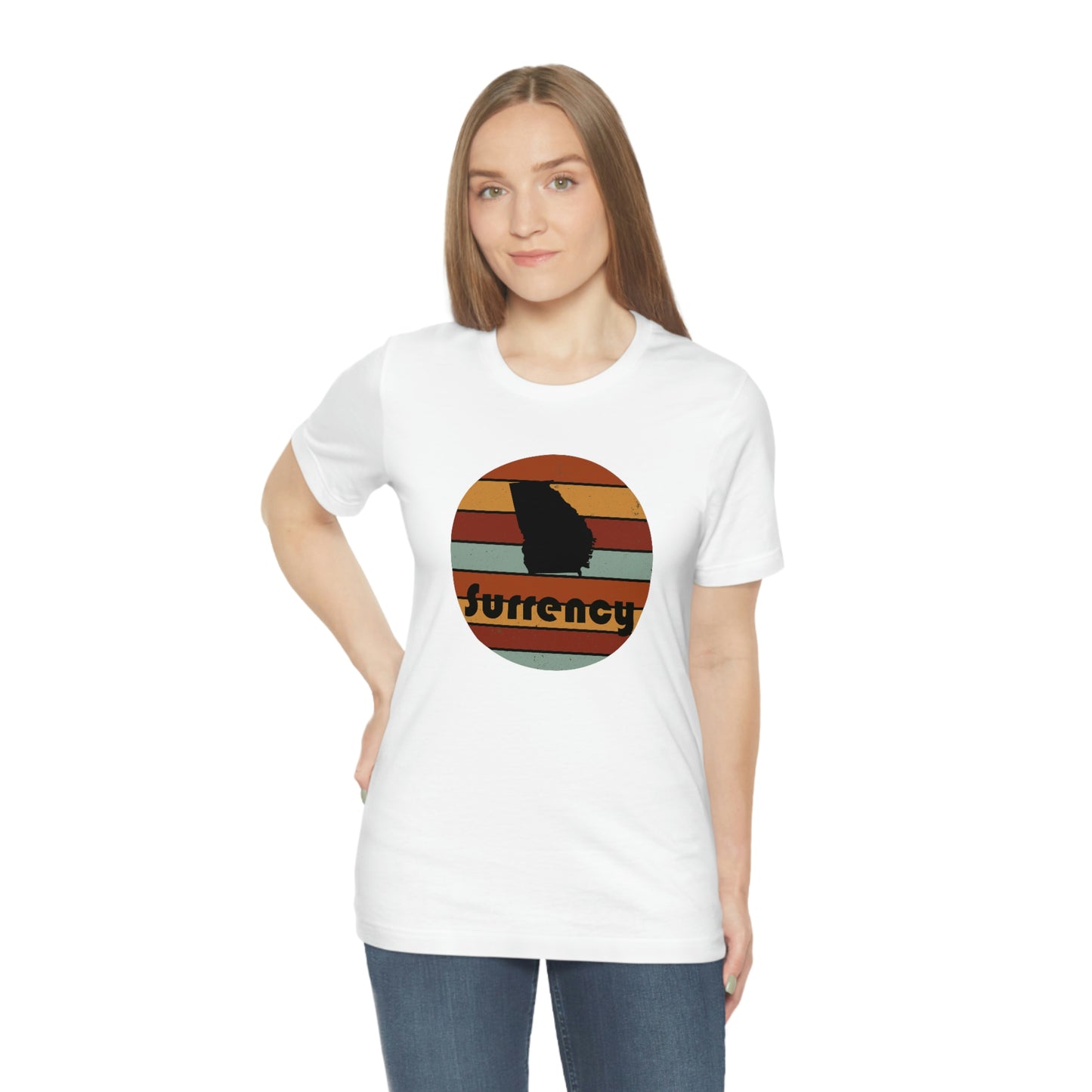 Surrency Georgia Retro Sunset Unisex Jersey Short Sleeve Tee Tshirt T-shirt