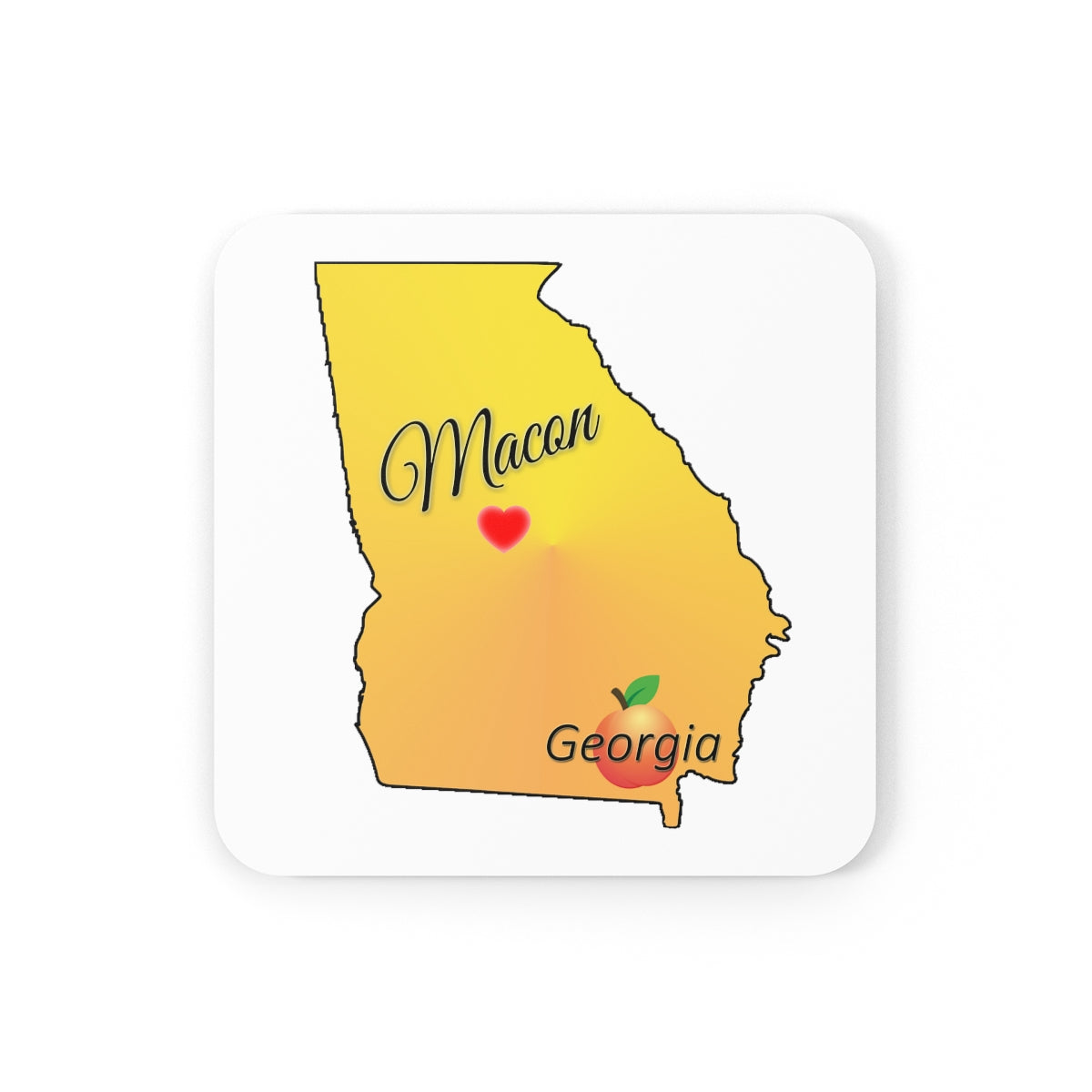 Macon Georgia Corkwood Coaster Set