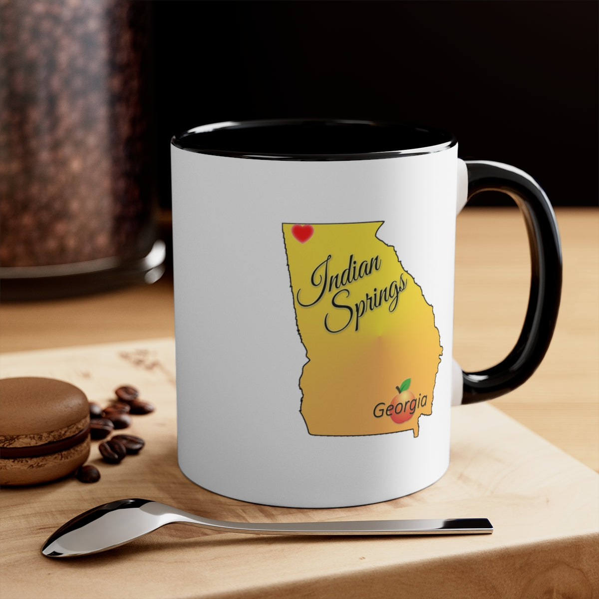Indian Springs Georgia Accent Coffee Mug, 11oz