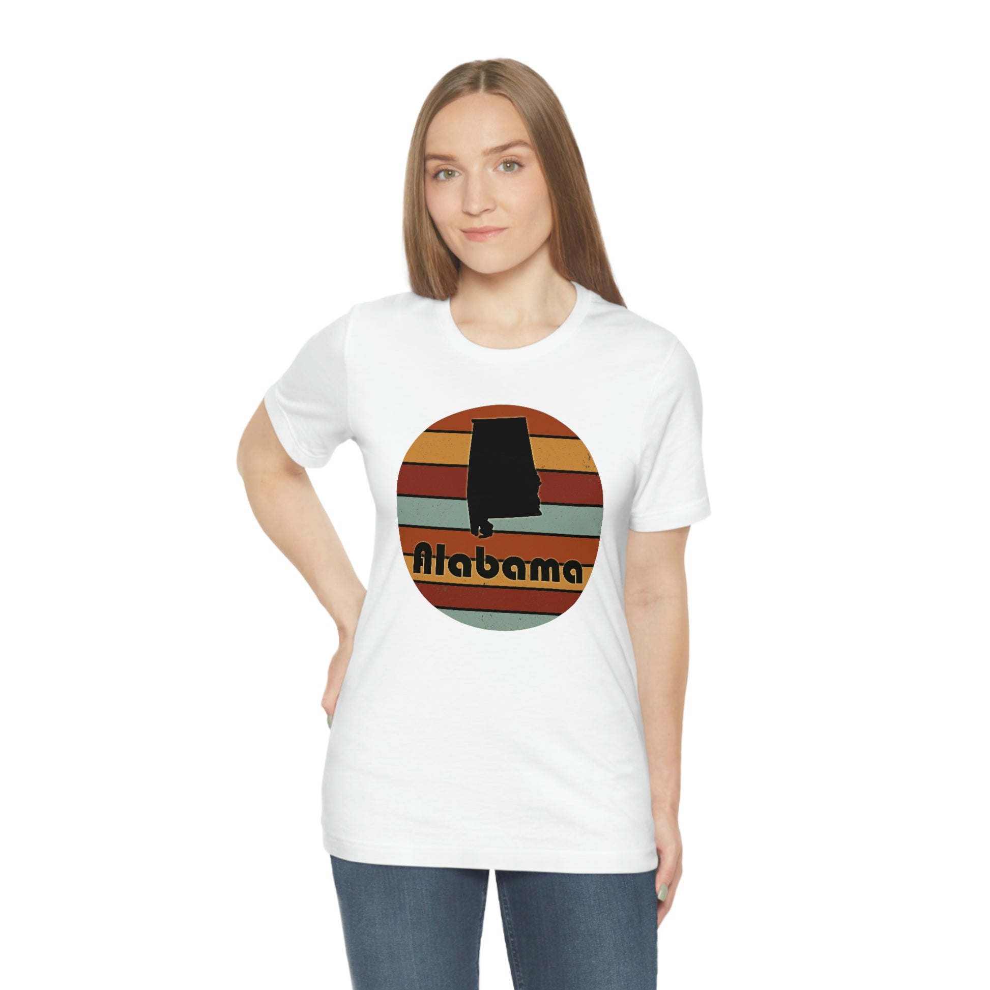 Alabama Retro Sunset Unisex Jersey Short Sleeve T-shirt