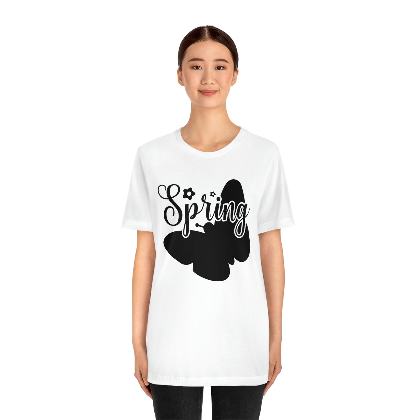 Butterfly Silhouette Spring Unisex Jersey Short Sleeve Tee