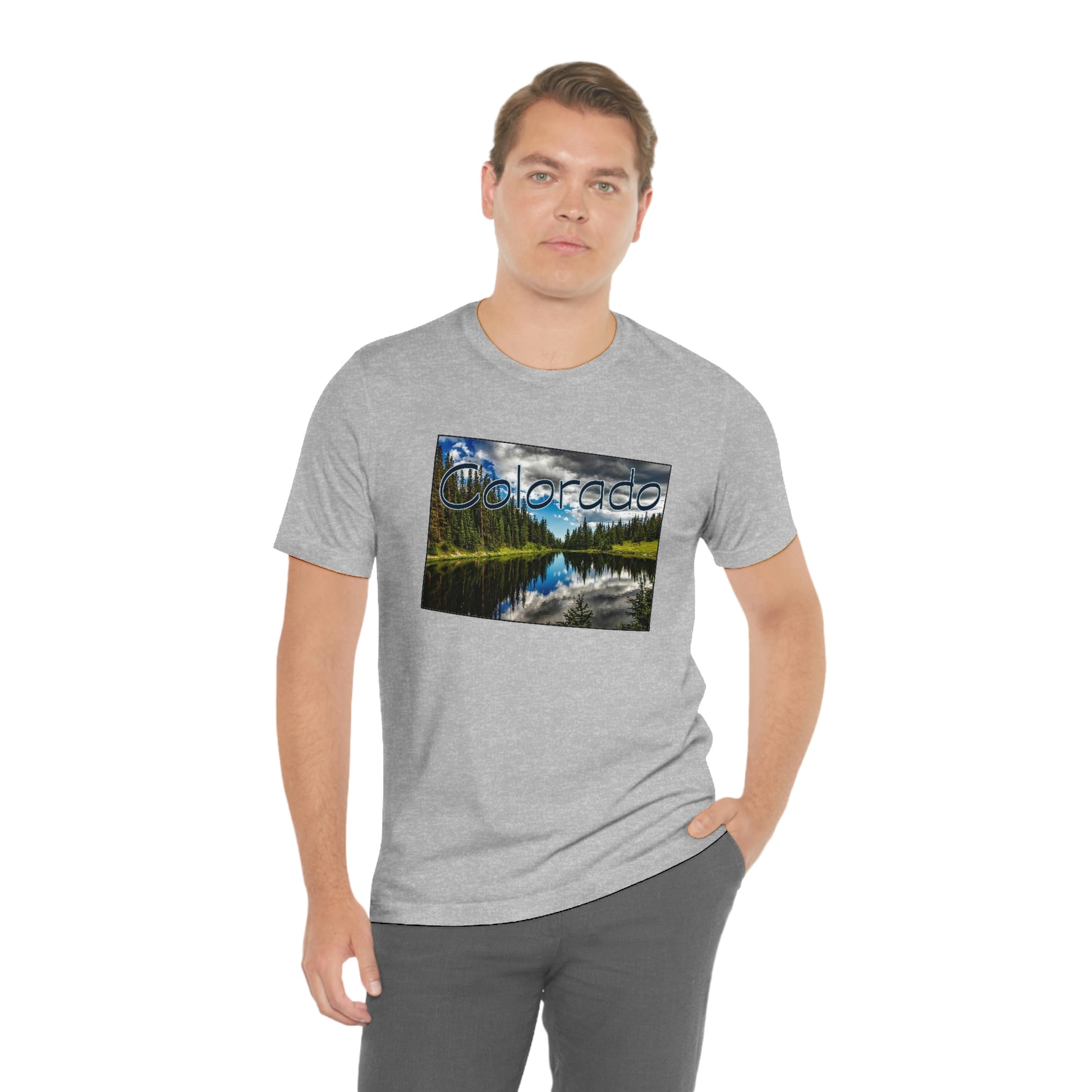 Colorado Lake Unisex Jersey Short Sleeve Tee Tshirt T-shirt