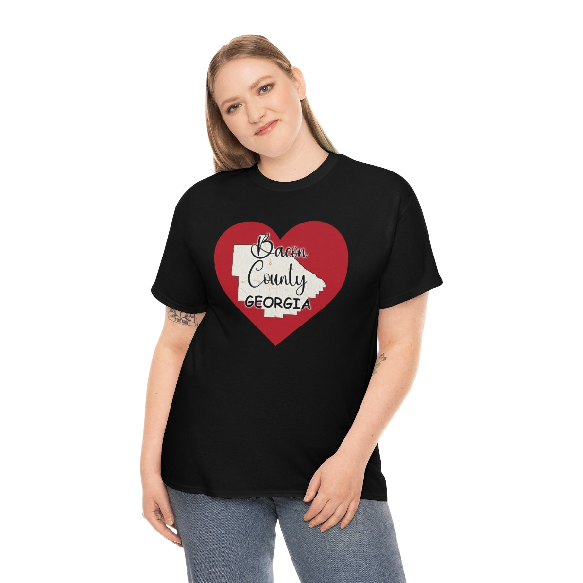 Bacon County Georgia Unisex Heavy Cotton Tee