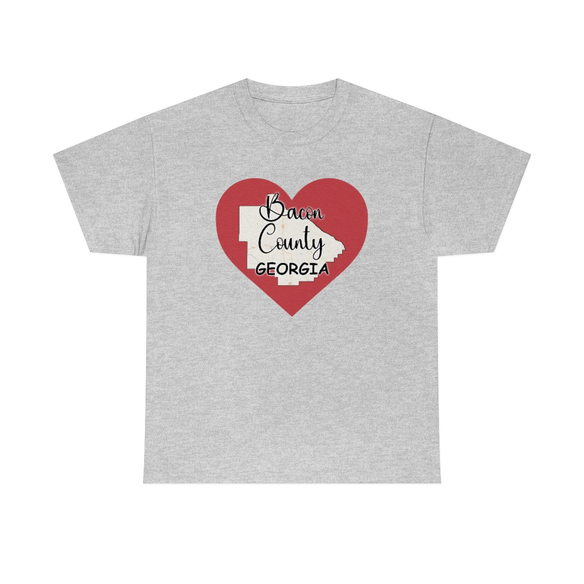 Bacon County Georgia Unisex Heavy Cotton Tee