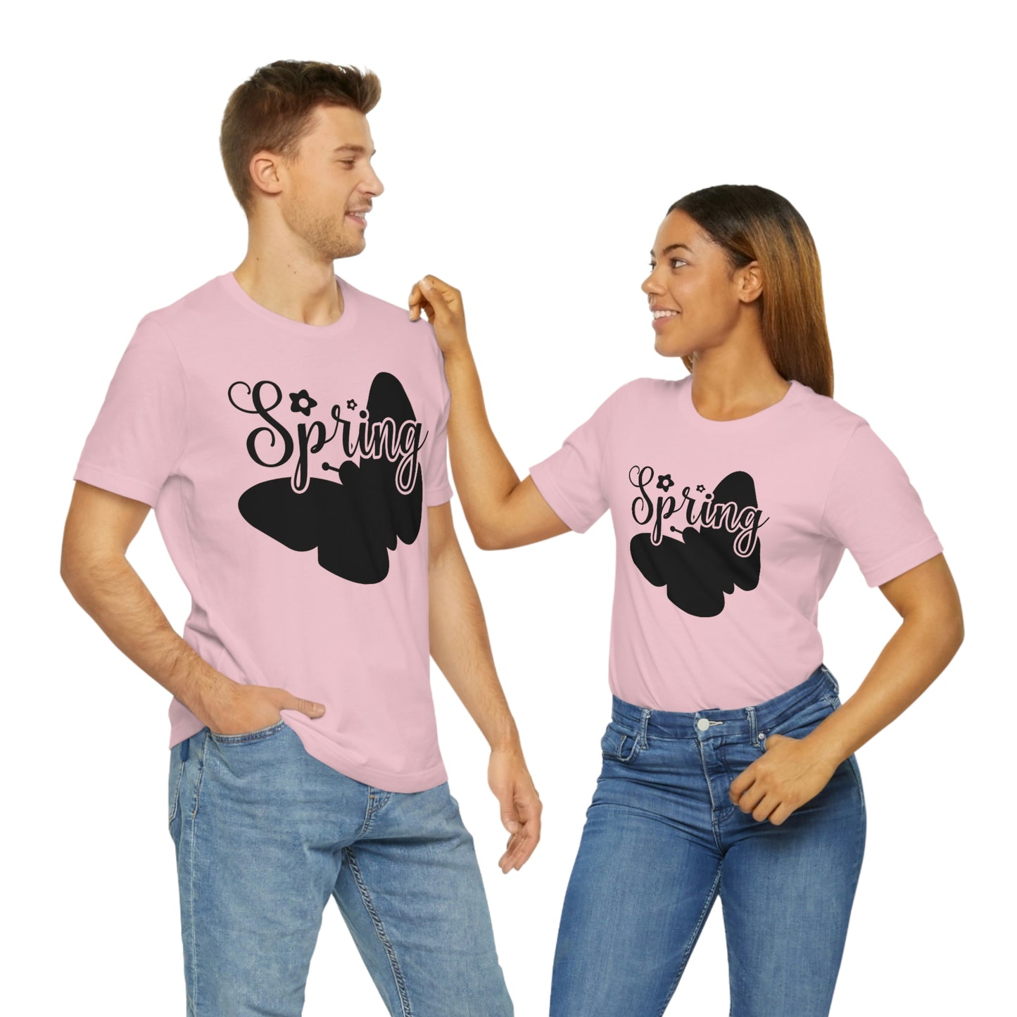 Butterfly Silhouette Spring Unisex Jersey Short Sleeve Tee