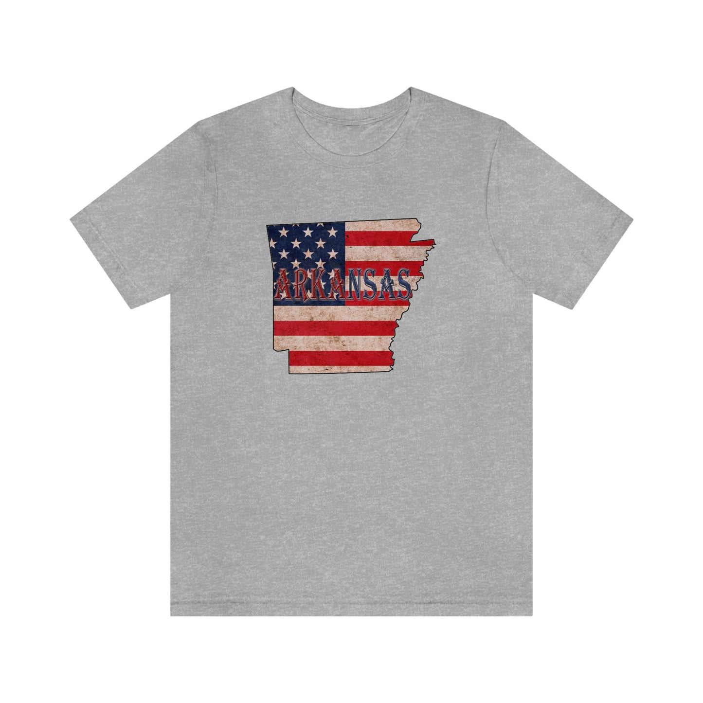 Arkansas AR US Flag Unisex Jersey Short Sleeve Tee Tshirt T-shirt