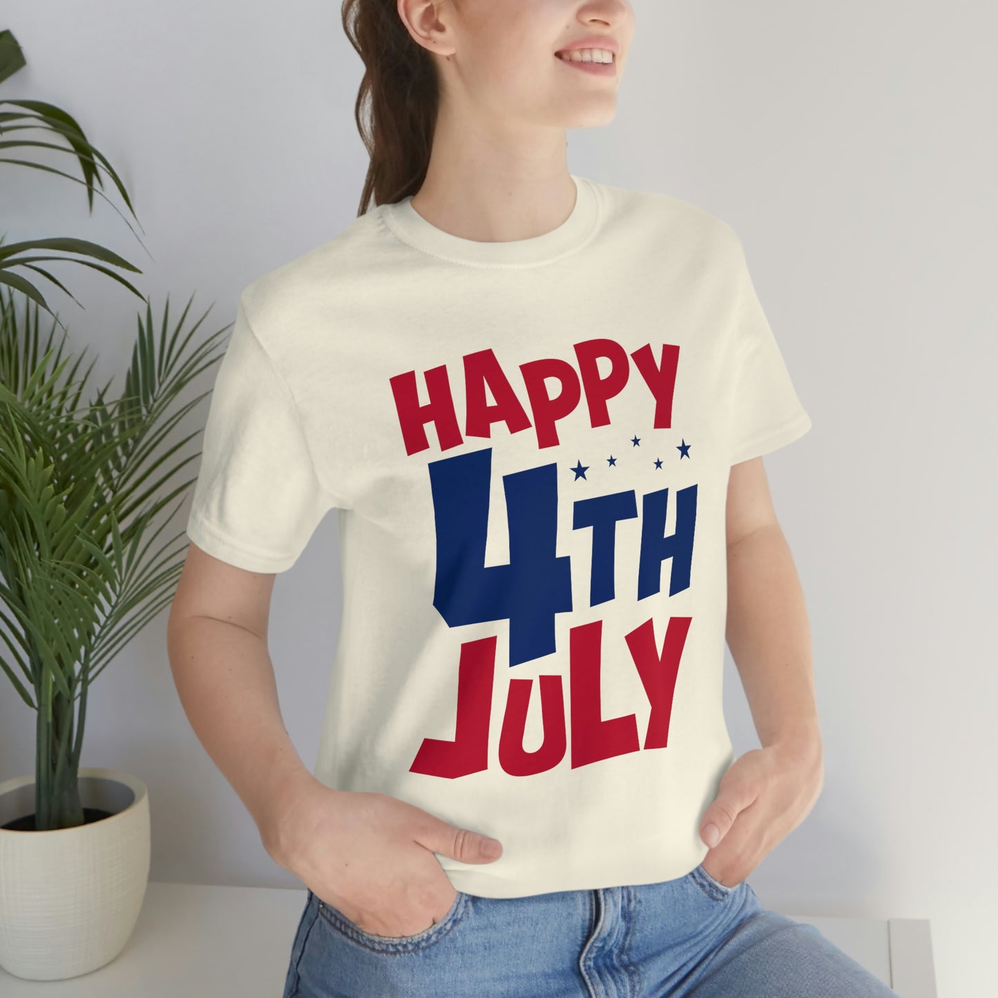 Happy 4th of July Unisex Jersey Short Sleeve Tee