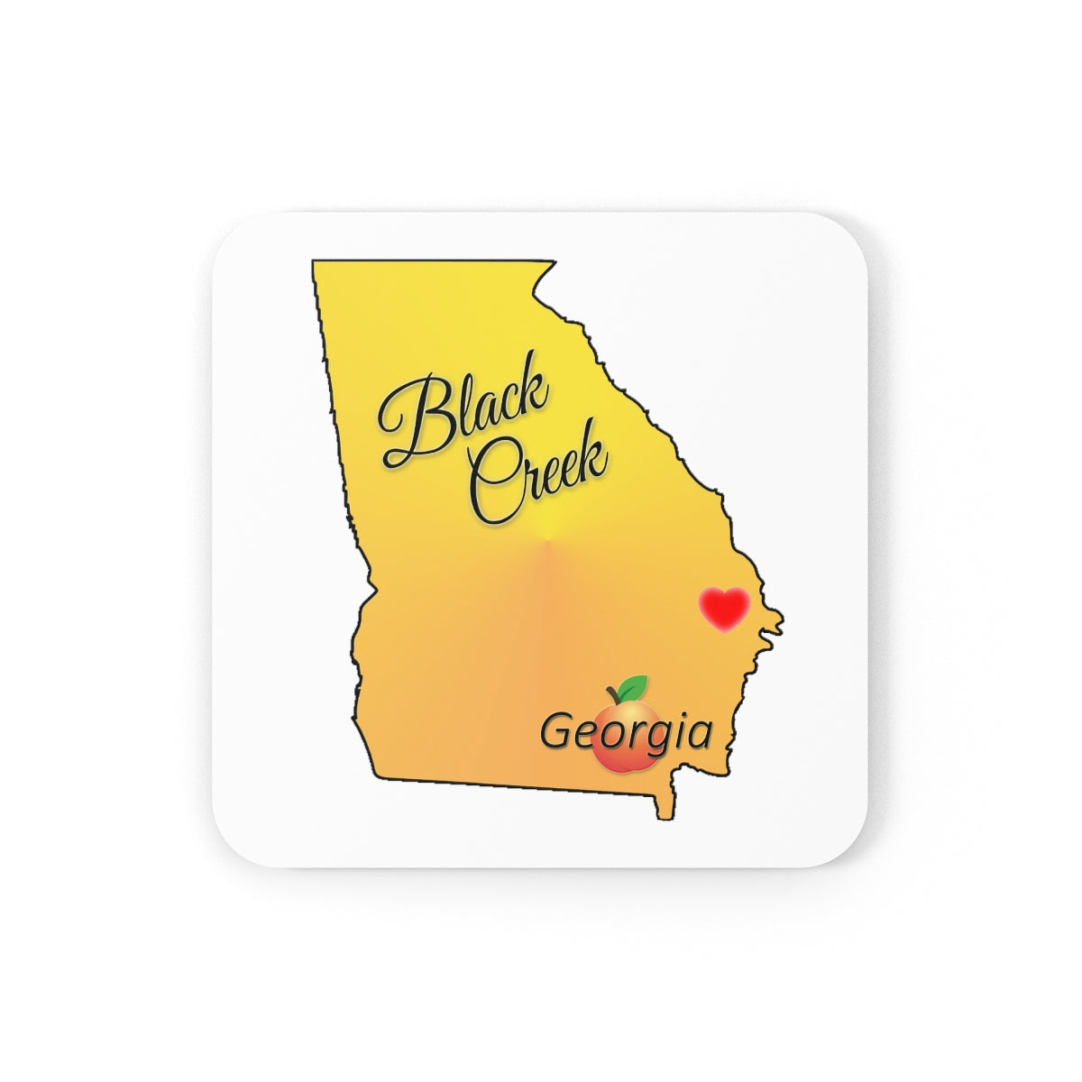 Black Creek Georgia Corkwood Coaster Set