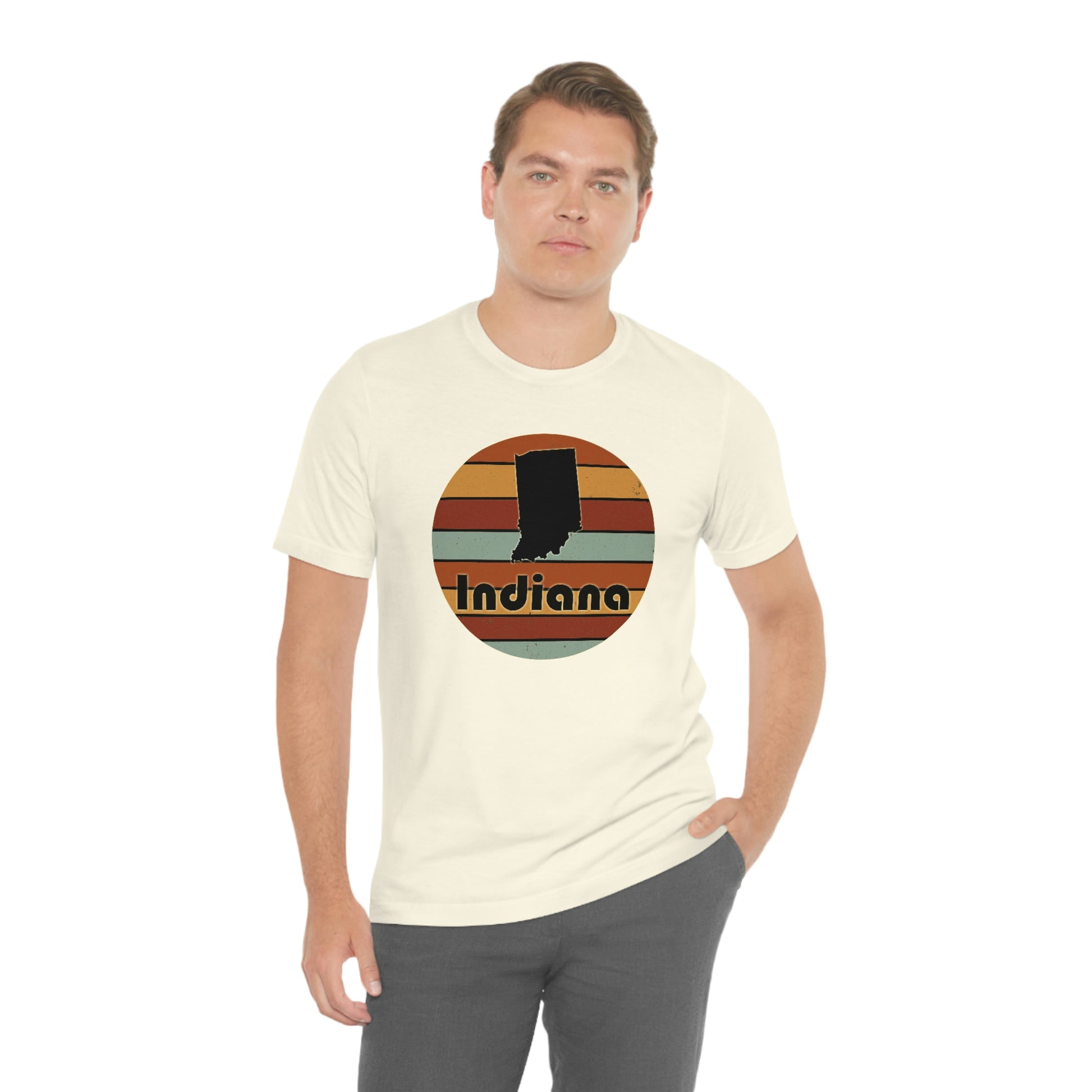 Indiana Retro Sunset Short Sleeve T-shirt