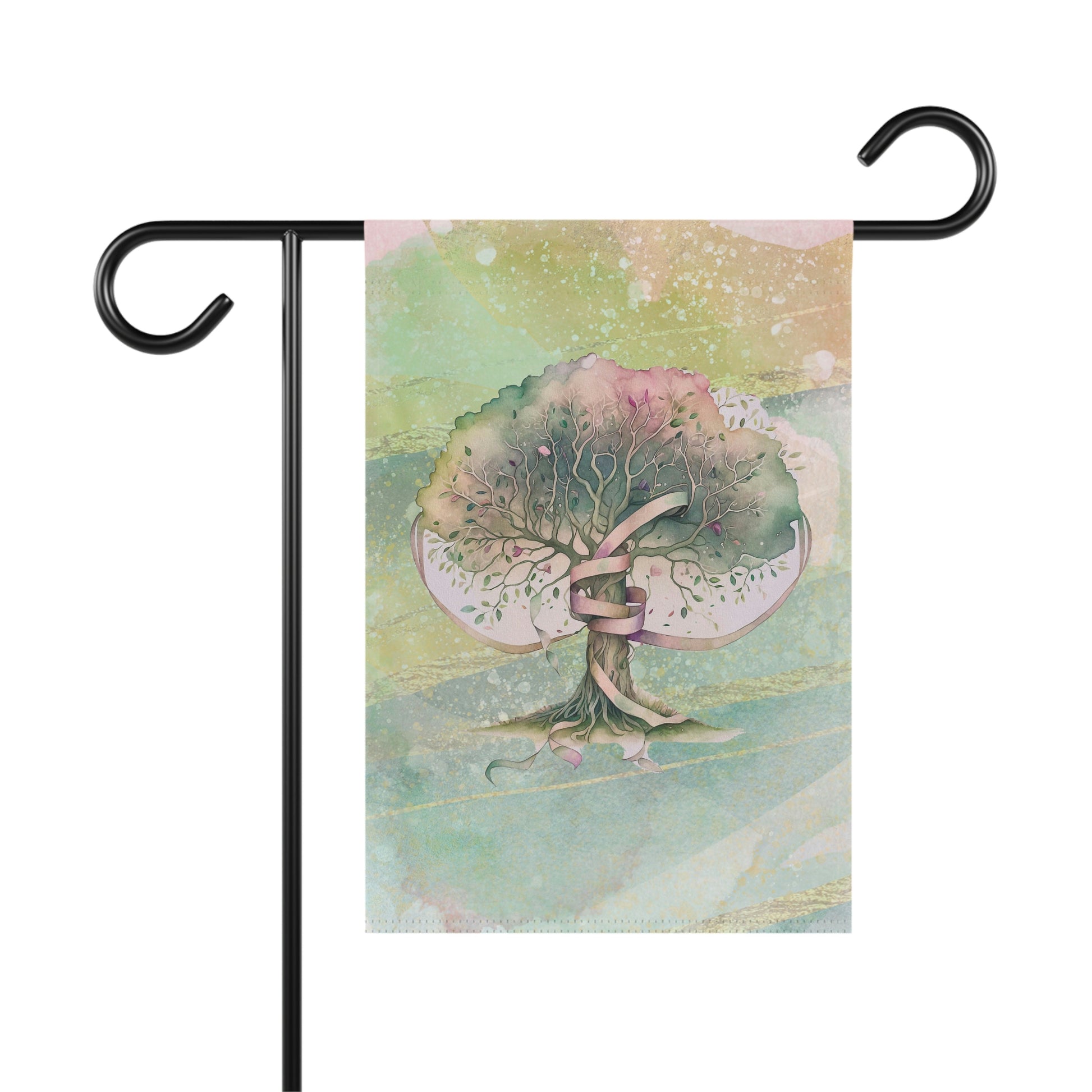 Spring Tree  Watercolor Garden & House Banner