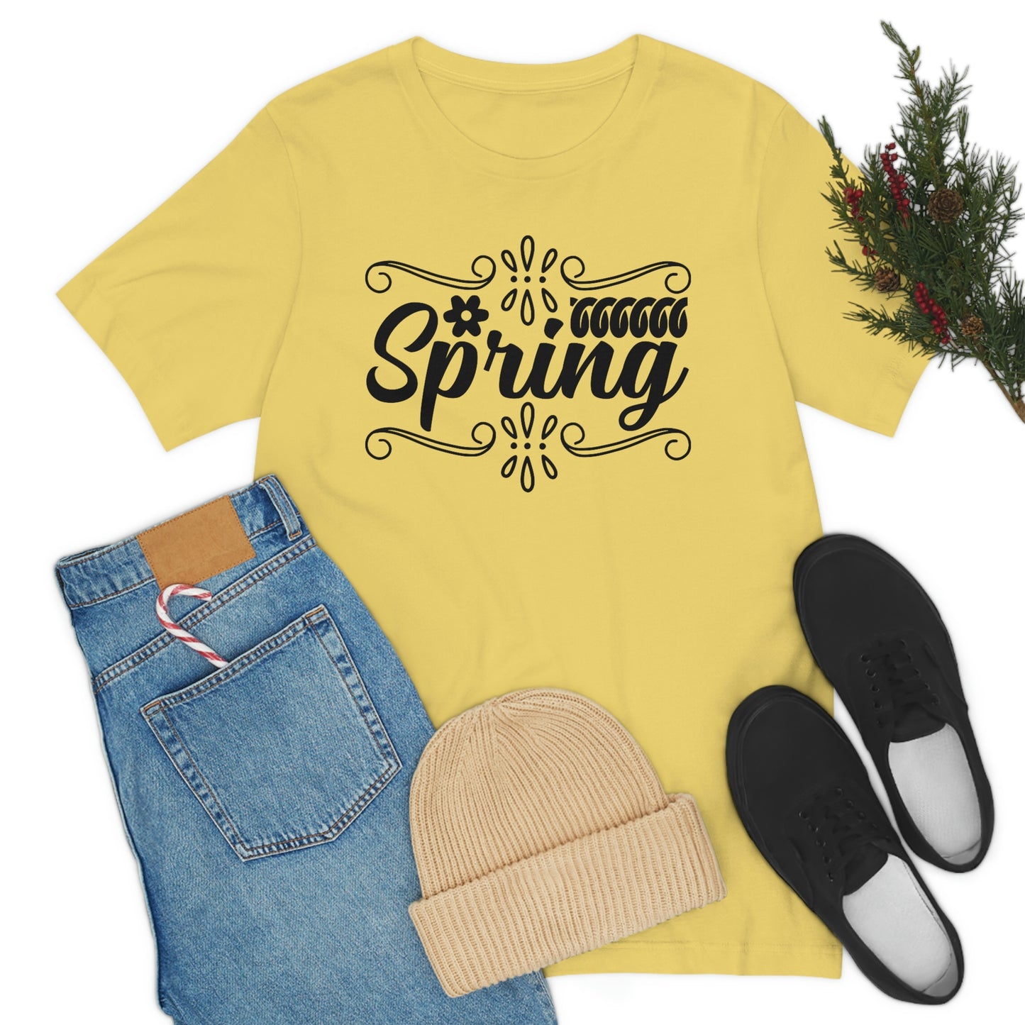 Spring with Frame Unisex Jersey Short Sleeve Tee