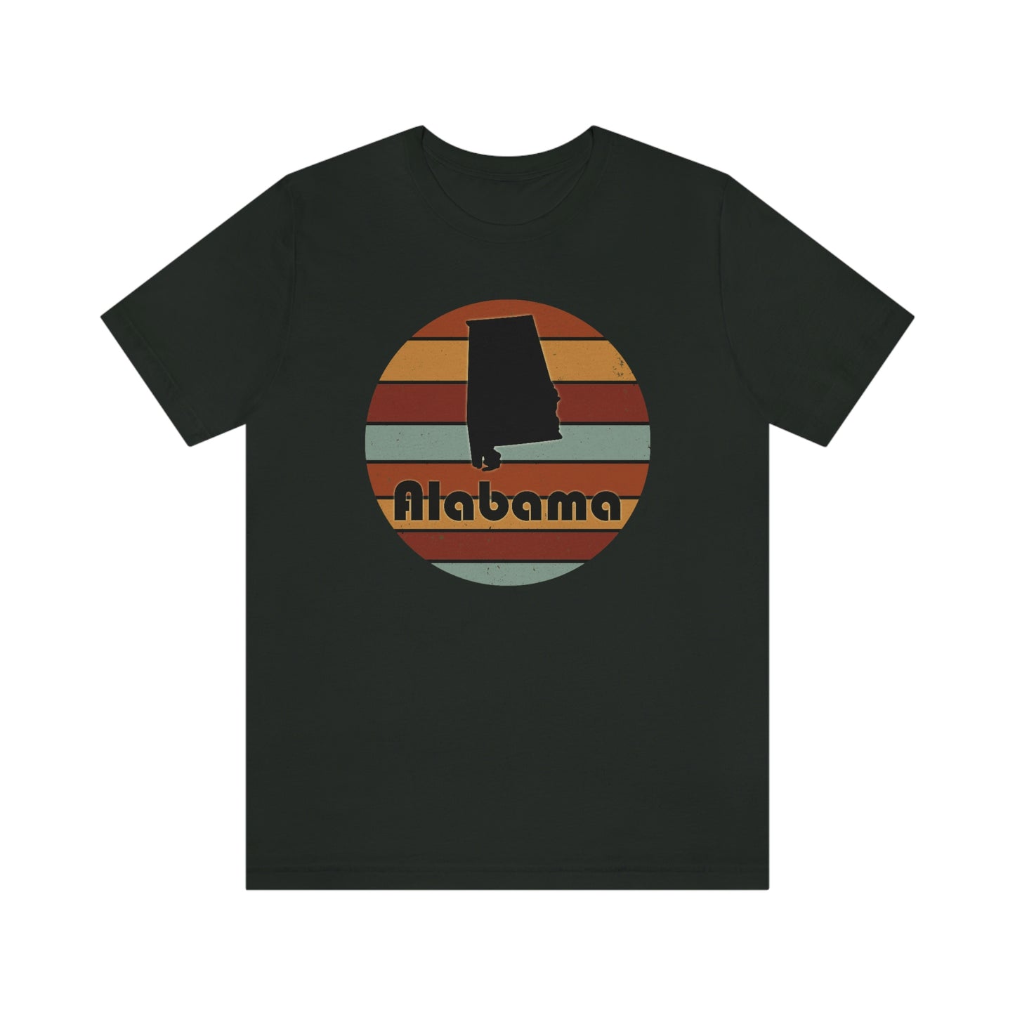 Alabama Retro Sunset Unisex Jersey Short Sleeve T-shirt