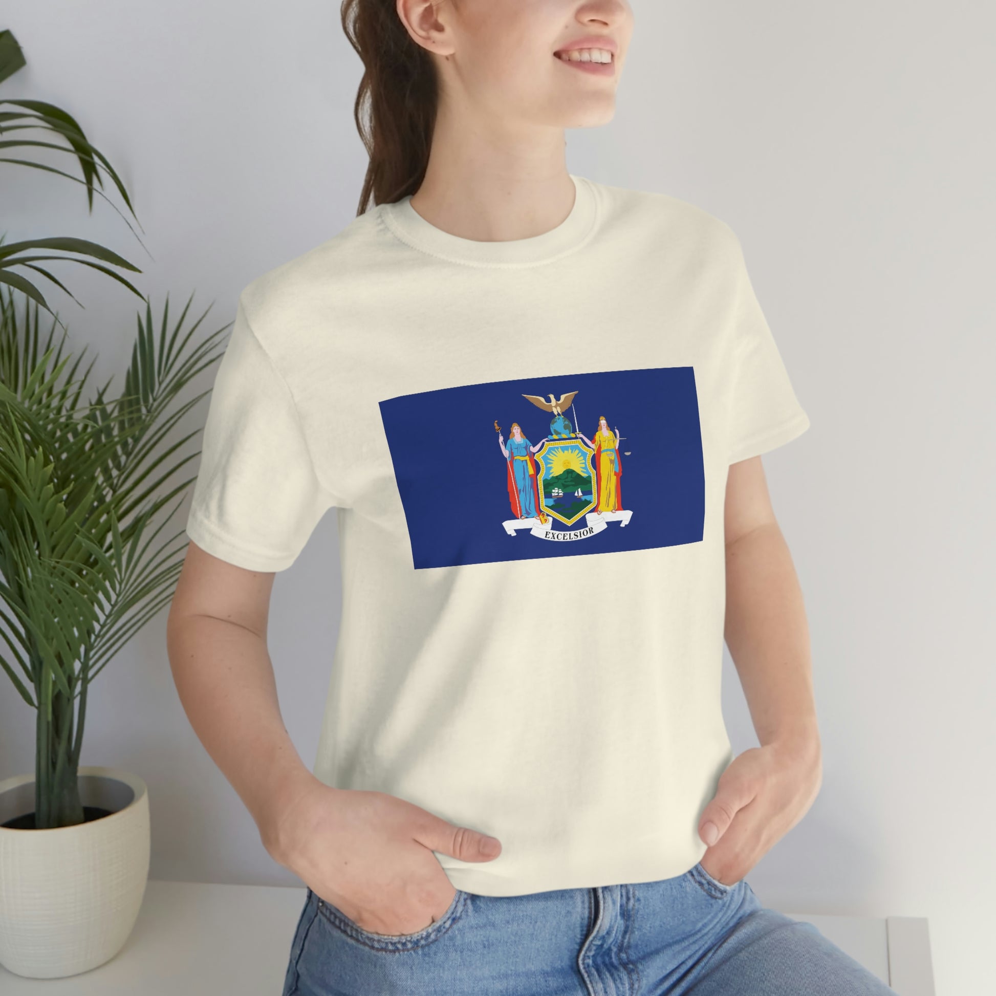 New York Flag Unisex Jersey Short Sleeve Tee Tshirt T-shirt