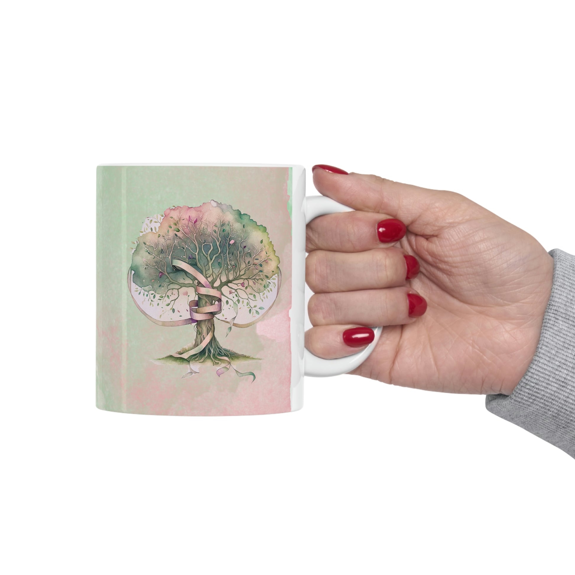 Spring Tree Watercolor Ceramic Mug 11oz