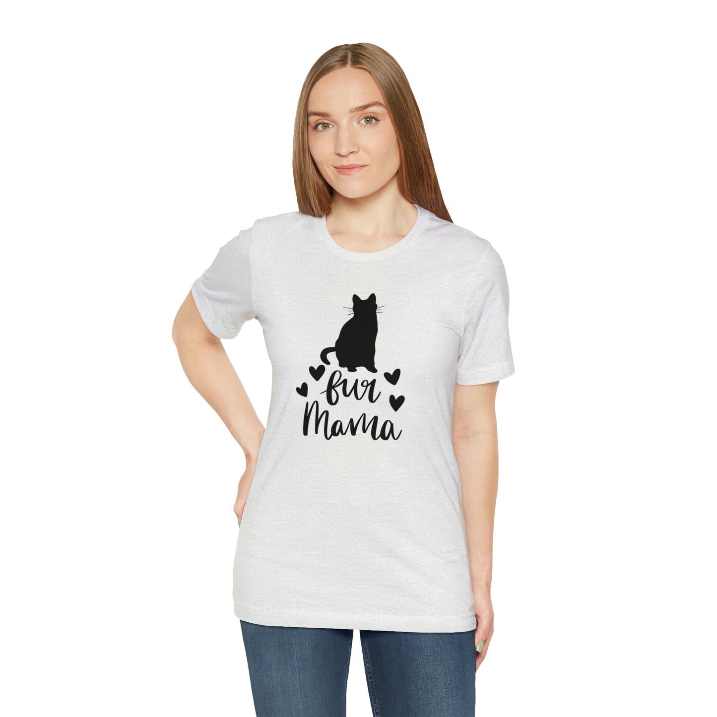 Fur Mama Cat Short Sleeve T-shirt