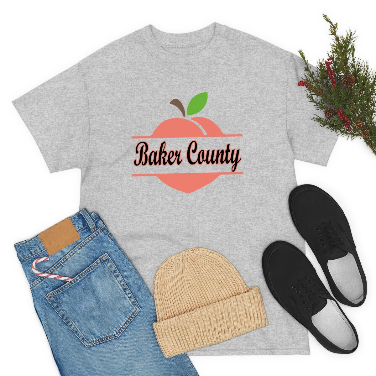 Baker County Georgia Unisex Heavy Cotton Tee