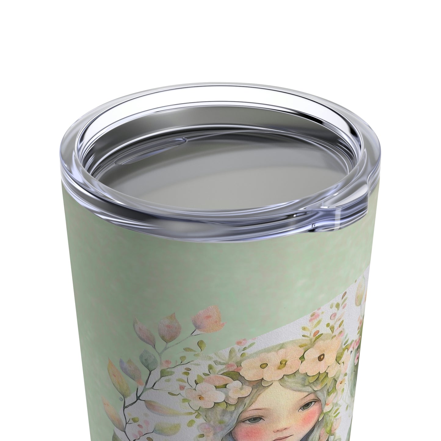 Girls Spring Flowers Watercolor Tumbler 20oz