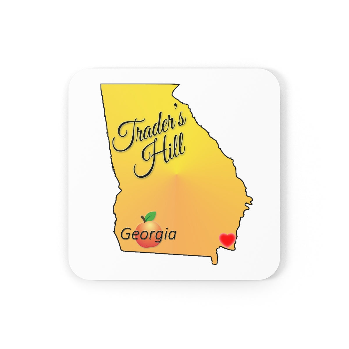 Trader's Hill Georgia Corkwood Coaster Set