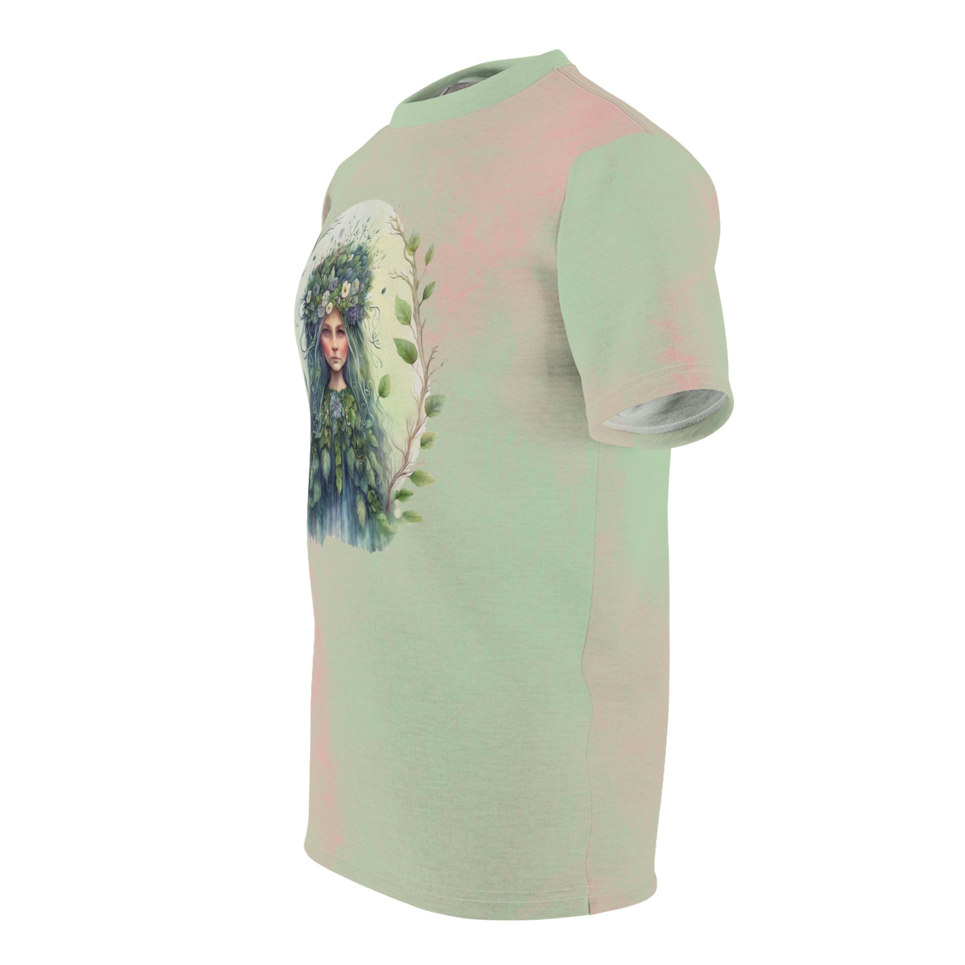 Girl in Spring Flowers Unisex T-shirt