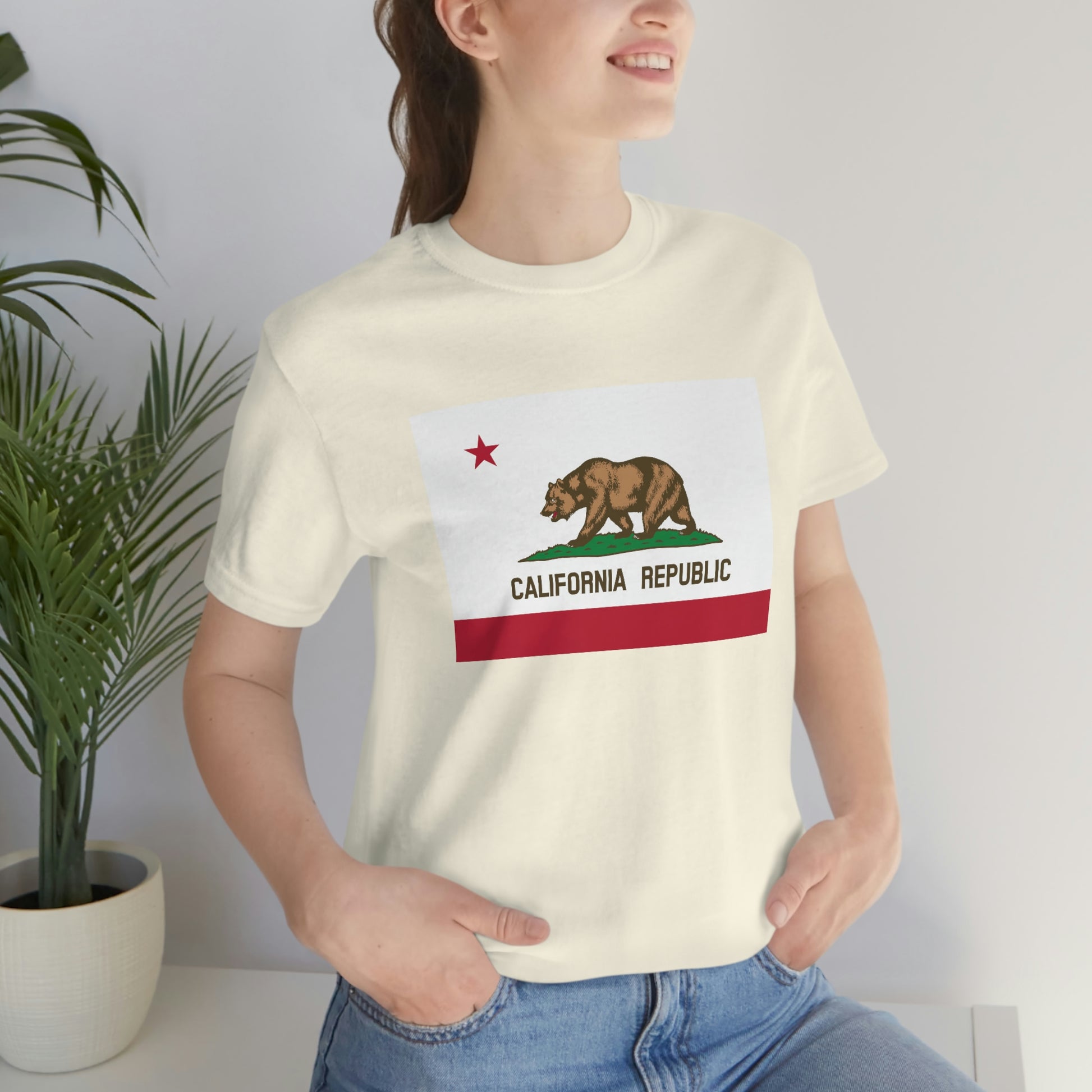 California Flag Unisex Jersey Short Sleeve Tee Tshirt T-shirt