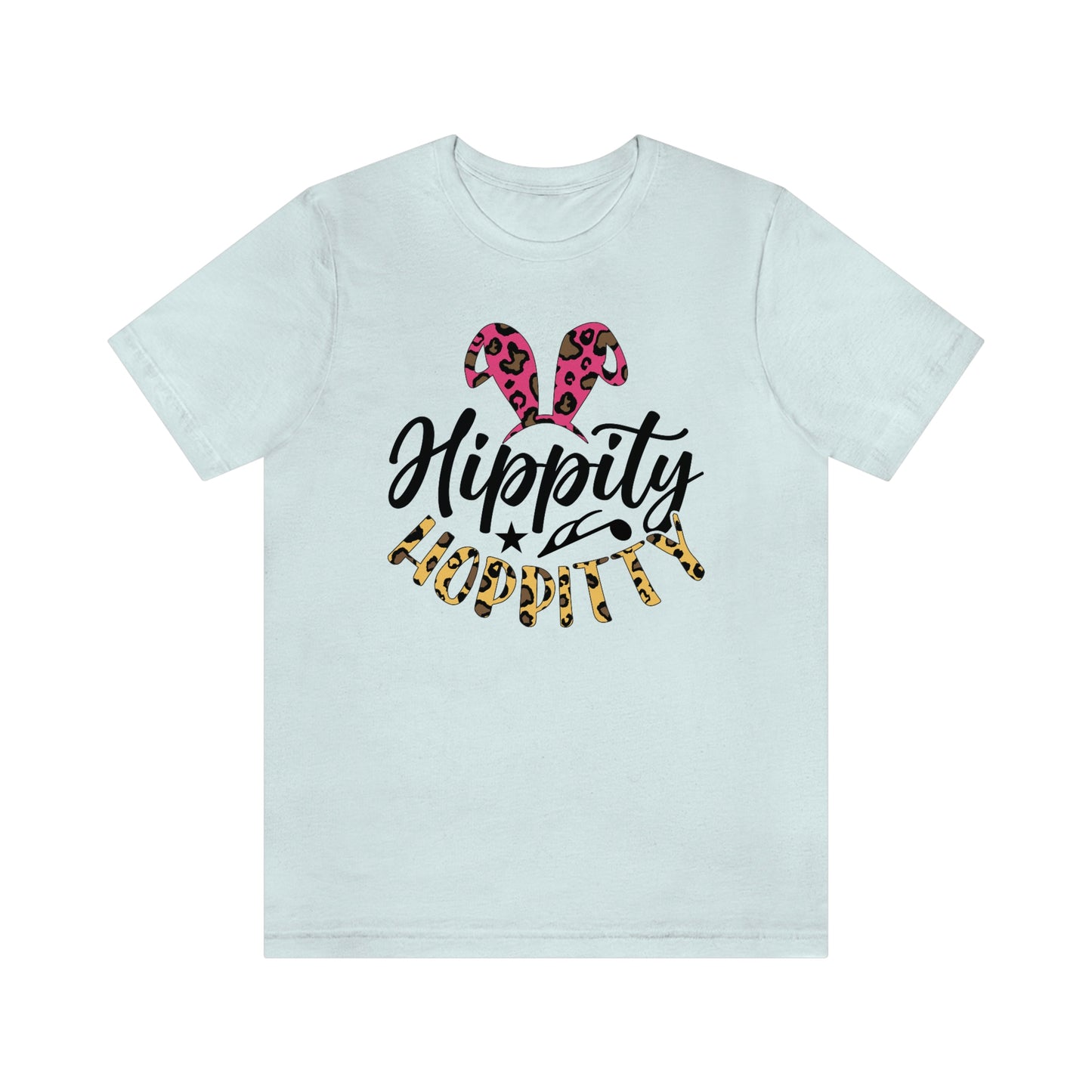 Hippity Hoppitty Leopard Print Unisex Jersey Short Sleeve Tee