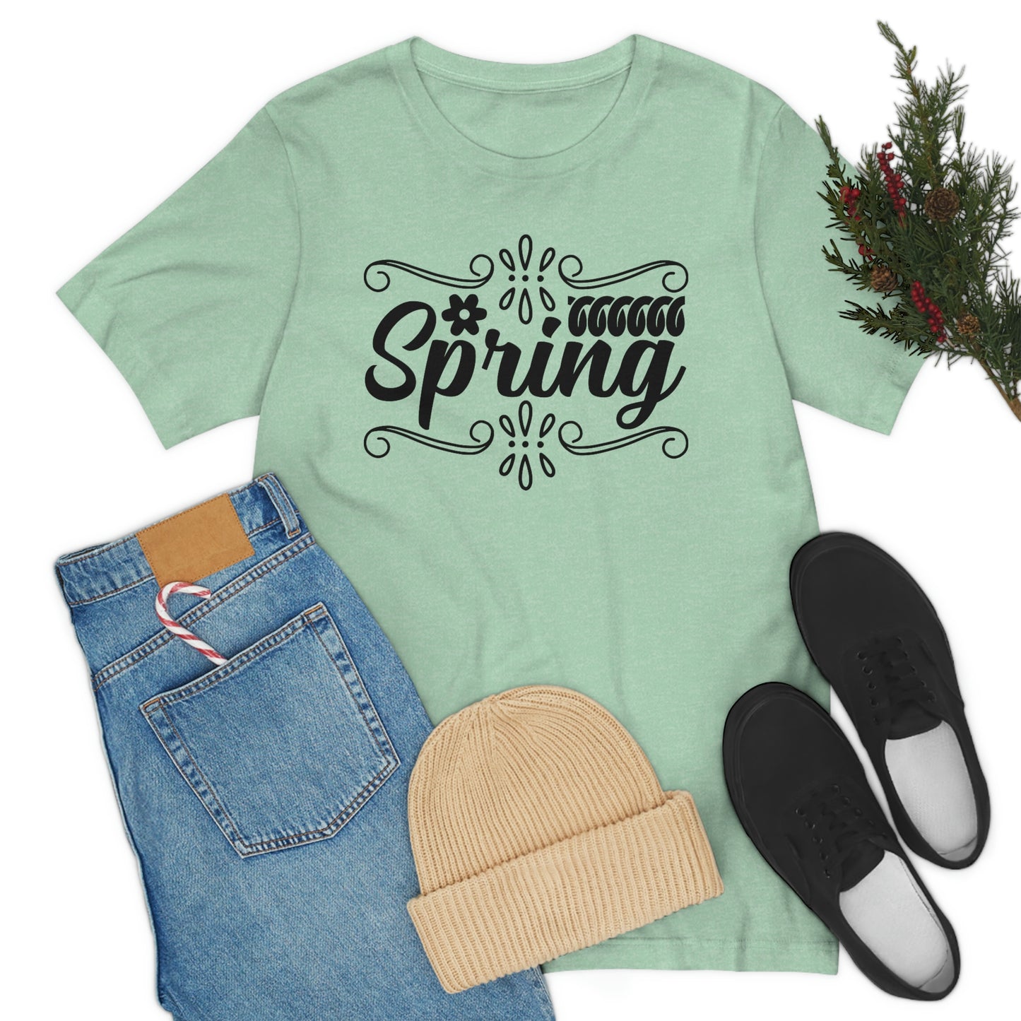 Spring with Frame Unisex Jersey Short Sleeve Tee