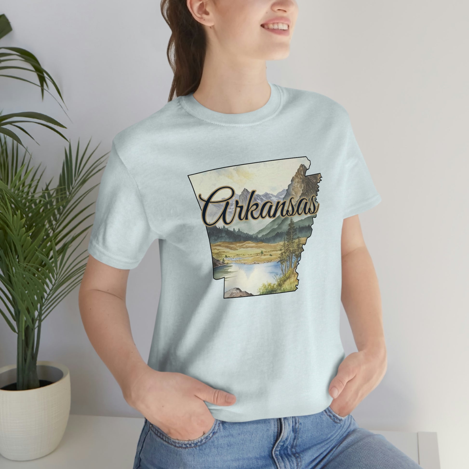 Arkansas Landscape Unisex Jersey Short Sleeve Tee Tshirt T-shirt