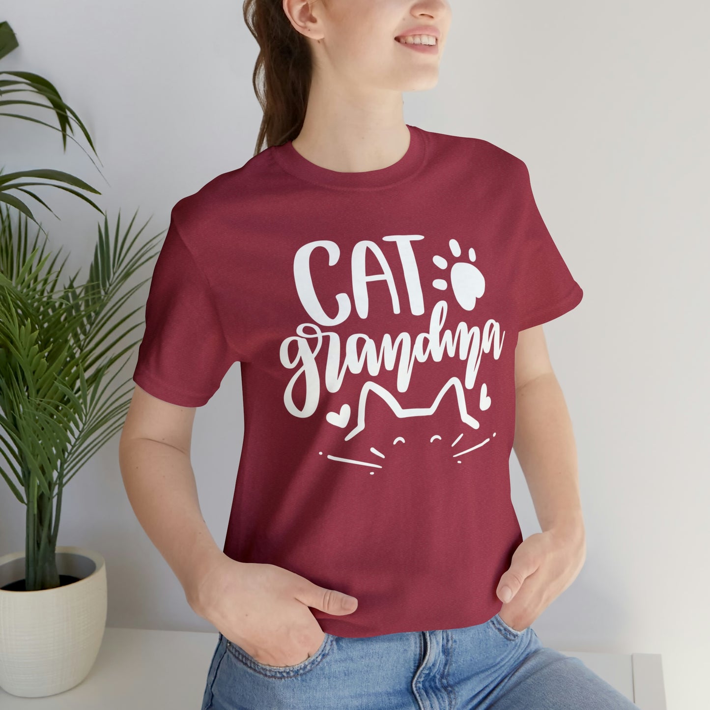 Cat Grandma Short Sleeve T-shirt