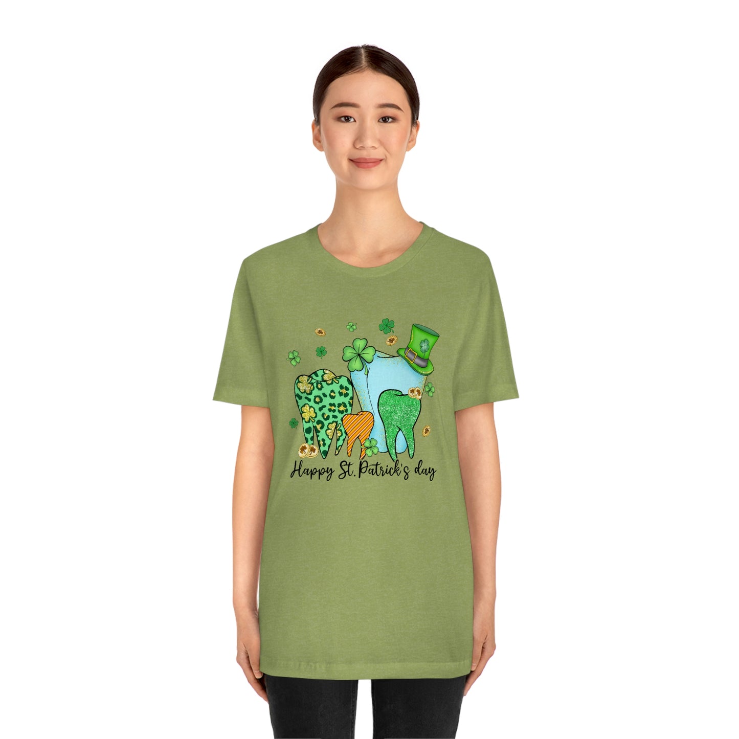 St. Patrick's Day Teeth Unisex Jersey Short Sleeve Tee