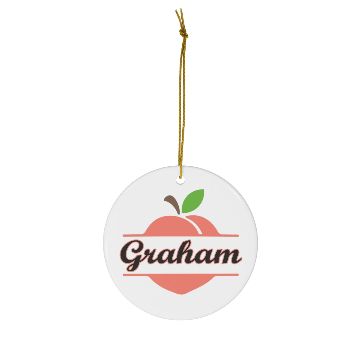 Graham Georgia Ceramic Ornament, 1-Pack